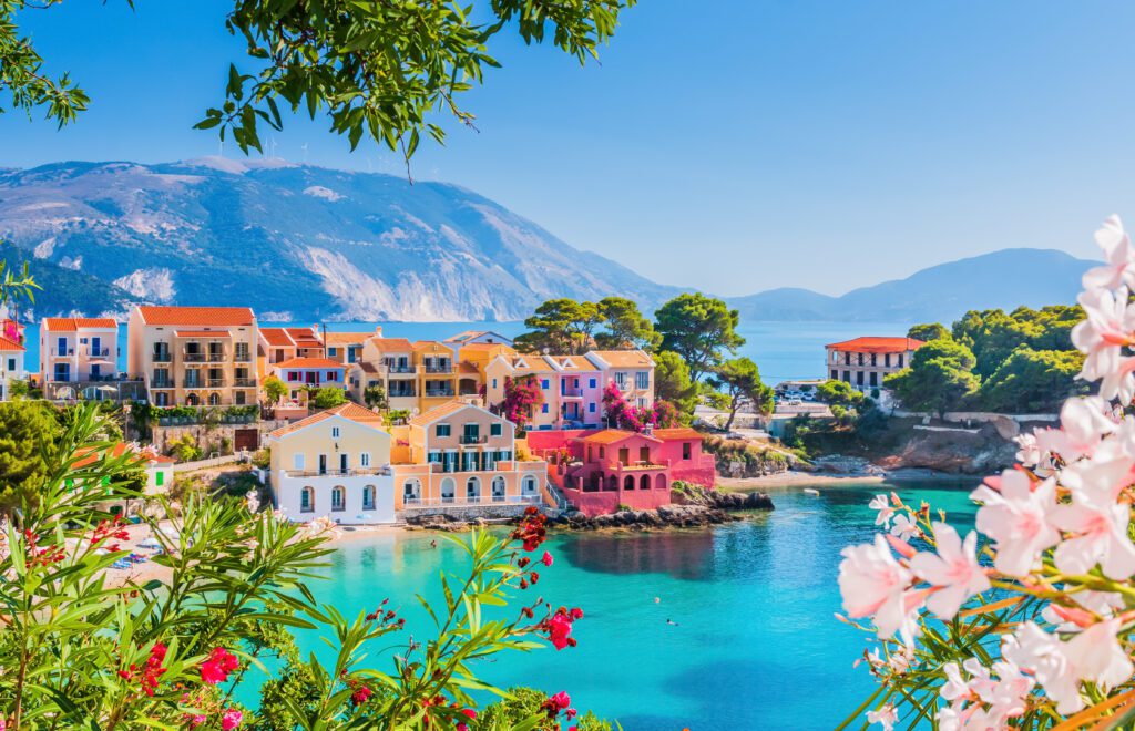 Il pittoresco villaggio di Asos, sull'isola di Cefalonia
