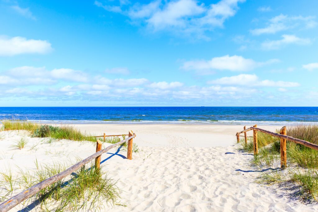 La spiaggia di Malo les Bains, a Dunkirk, in Alta Francia
